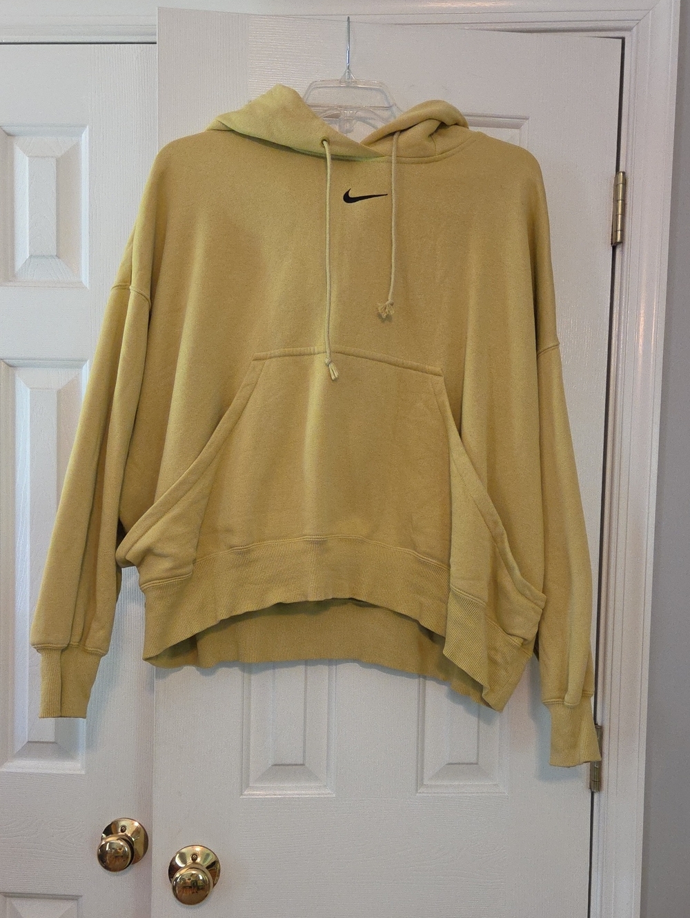 Nike Celedon Green Pullover Hoodie with Black Swoosh Phoenix Style